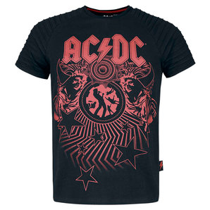 Freizeitbekleidung > T-Shirts & Poloshirt AC-DC T-Shirt EMP Signature Collection Schwarz Rot