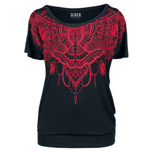 Freizeitbekleidung > T-Shirts & Poloshirt Black Premium Read my Mind  Damen T-Shirt Schwarz Rot