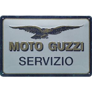 Blechschilder > Blechschilder Blechschild Moto-Guzzi Servizio Masse: 30 x 20 cm Moto Guzzi