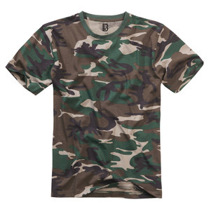 Freizeitbekleidung > T-Shirts & Poloshirt Brandit T-Shirt Woodland Camouflage