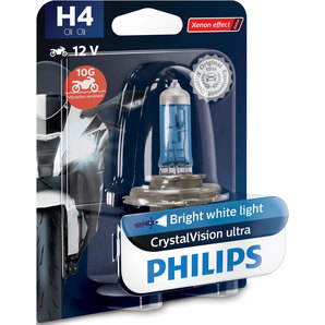 Beleuchtung & Elektrik > Glühlampen CrystalVision H4 ultra moto 60-55W Philips