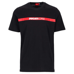 Freizeitbekleidung > T-Shirts & Poloshirt Ducati Corse Stripe T-Shirt Schwarz