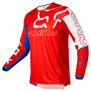 Textilbekleidung > Enduro/ Crossbekleidung FOX 180 Skew Jersey Rot Blau Weiss Fox-Racing