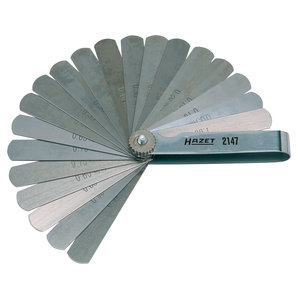 Werkstattbedarf > Messgeräte & Zubehör HAZET Fühlerlehre mit 20 Blatt von 0-05 bis 1-0 mm Hazet