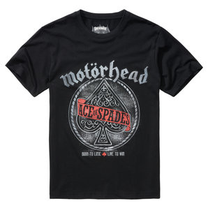 Freizeitbekleidung > T-Shirts & Poloshirt Motörhead Brandit Ace of Spades T-Shirt Schwarz
