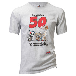 Freizeitbekleidung > T-Shirts & Poloshirt Motomania Über 50 T-Shirt Grau