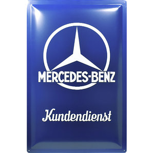 Blechschilder > Blechschilder Retro Blechschild Mercedes-Benz Kundendienst Masse: 40x60cm Nostalgic Art