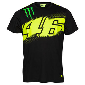 Freizeitbekleidung > T-Shirts & Poloshirt VR46 Monster Monza T-Shirt Schwarz Valentino Rossi