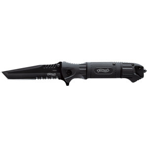 Outdoor & Camping > Messer & Multi-Tools WALTHER BLACK TAC TANTO KLAPPMESSER- INKL- ETUI Walther