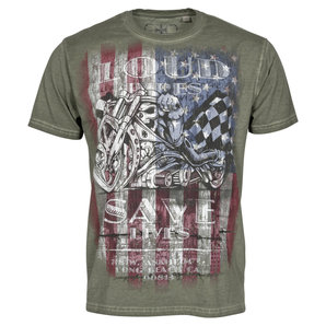 Freizeitbekleidung > T-Shirts & Poloshirt WCC USA Loud Pipes- T-Shirt Oliv